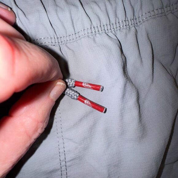 The North Face Hiking Shorts Men Small Gray Zip Pocket Nylon Outdoor Drawstring - Picture 4 of 7